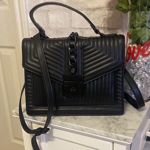 Black quilted Aldo crossbody bag